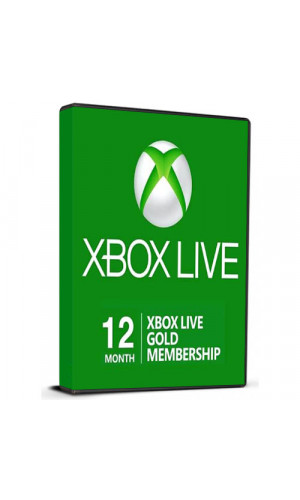 Xbox Live 12 Month GOLD EU Time Card Cd Key