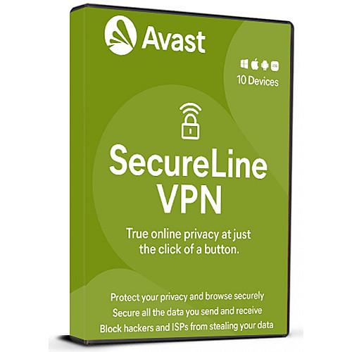 Avast SecureLine VPN (Licença de 1 ano / 10 dispositivos) (Assinatura / Global)