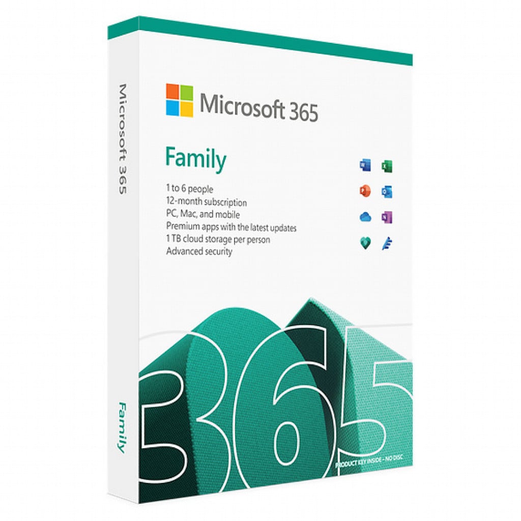 Microsoft Office 365 Family (1 Year / 1 User License) (Subscription