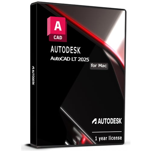 Autodesk AutoCAD LT 2025 for Mac 1 Device 1 Year License Global