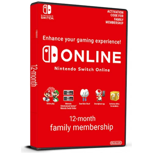 Nintendo Switch عضوية عائلية عبر الإنترنت لمدة 365 يومًا من نينتندو (مفتاح Nintendo Switch / أوروبا)