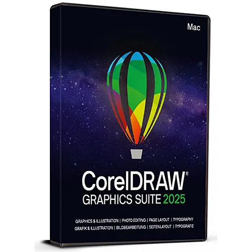 CorelDRAW Graphics Suite 2025 (Mac / 1 dispositivo) (Licenza a vita / Global)