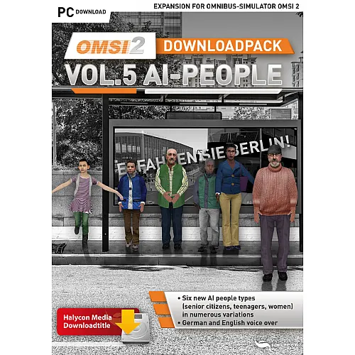 OMSI 2 Add-on Downloadpack Vol. 5 – KI-Menschen (PC Steam Key - Global)