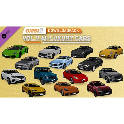 OMSI 2 Add-on Downloadpack Vol. 9 – KI-Luxusautos (PC Steam Key - Global)
