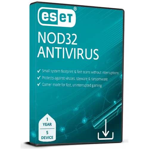ESET NOD32 Antivirus (1 Year / 5 Devices License) (Subscription / Global)