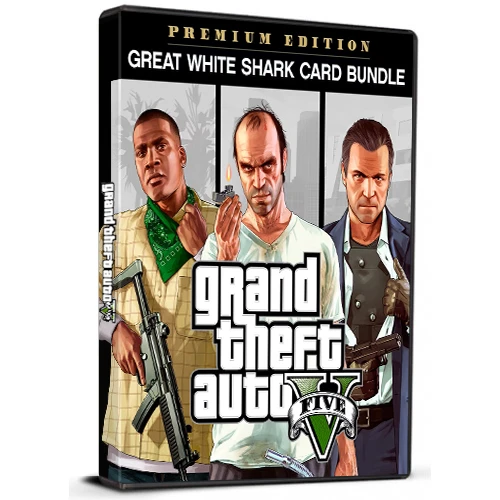 Grand Theft Auto Πακέτο V Premium Online & GREAT WHITE SHARK (Κωδικός Rockstar για PC / Global έκδοση)