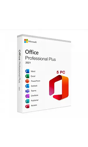 Microsoft Office 2021 Pro Plus (5 PC) (Lifetime License / Global) Microsoft Office 2021 Pro Plus (5 PC) (Lifetime License / Global)