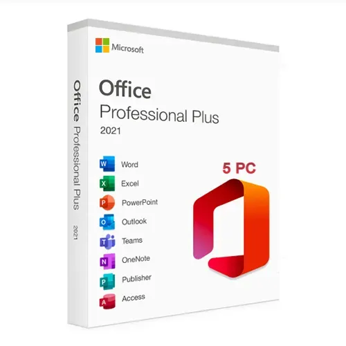 Microsoft Office 2021 Pro Plus (5 PC) (Lifetime License / Global)