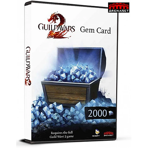 Guild Wars 2 2000 Gems Card (PC Key / Global)