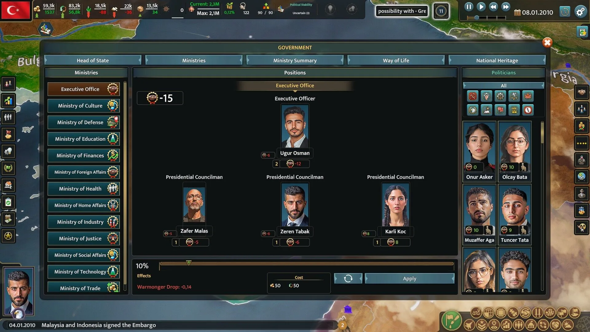 Realpolitiks 3: Earth and Beyond (PC Steam Key / Global)