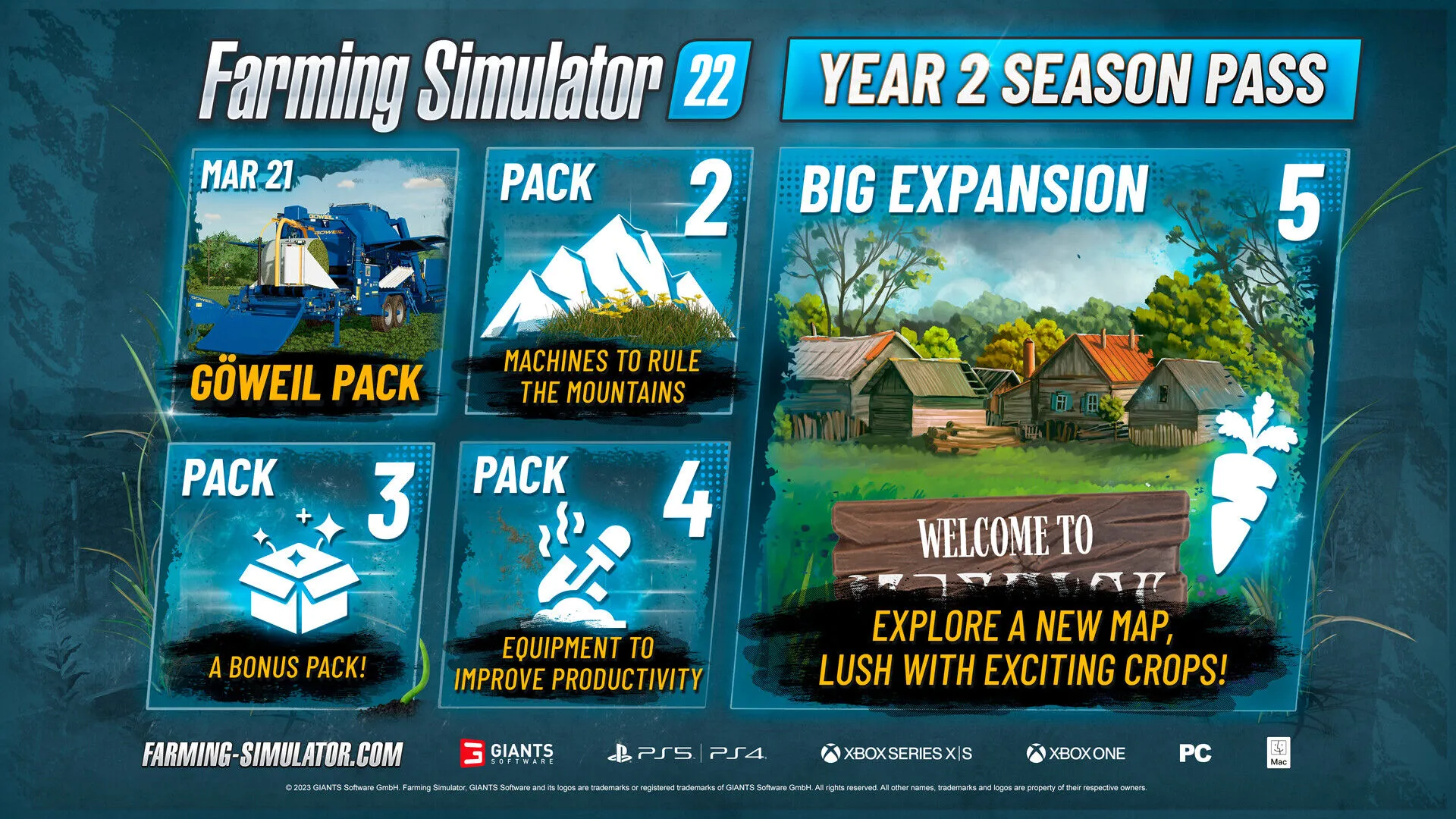 Farming Simulator 22 - Year 2 Season Pass (PC Steam Key / Global)