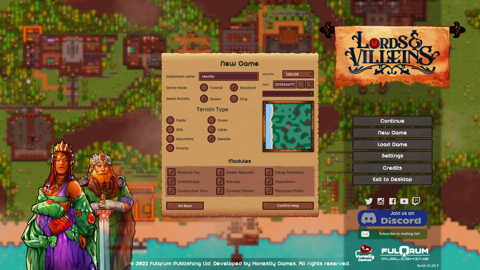 Lords and Villeins: The Great Houses Edition (PC Steam Key / Global)