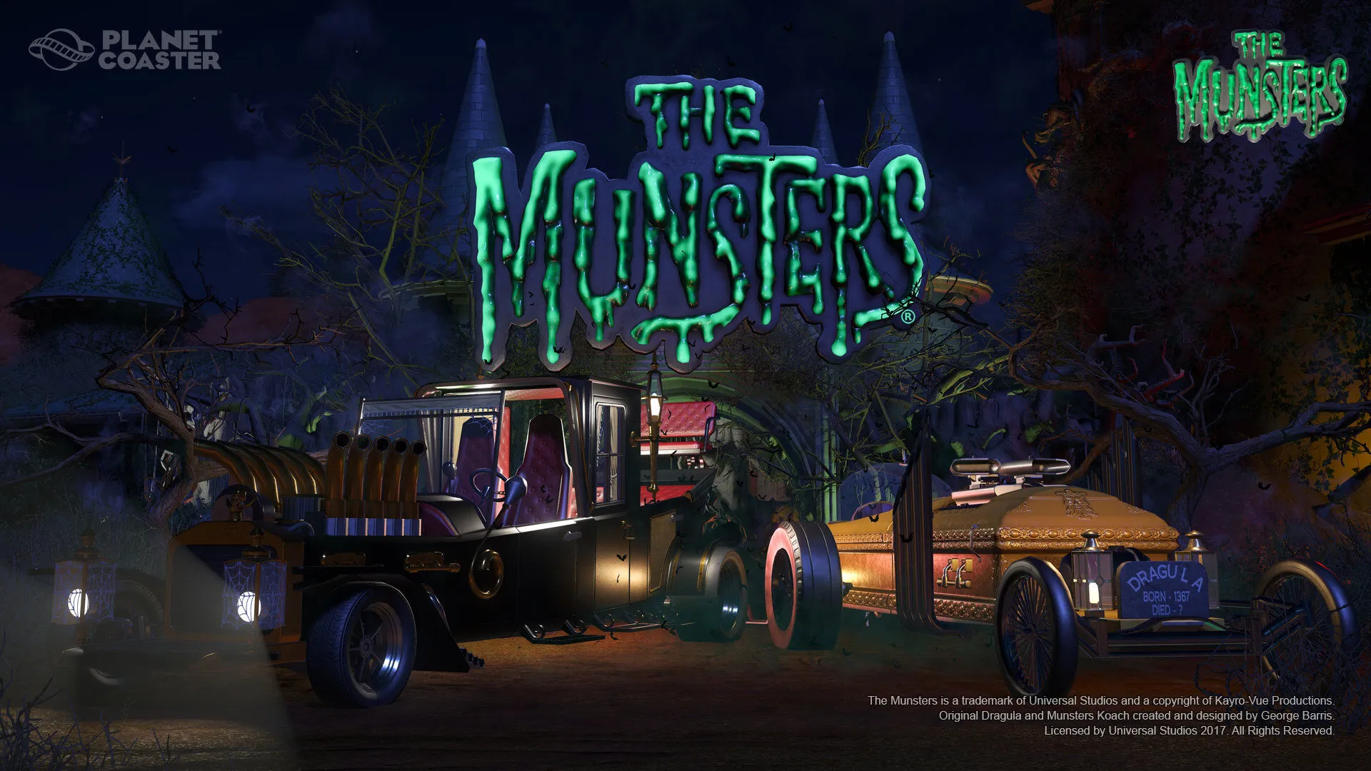 Planet Coaster - The Munsters® Munster Koach Construction Kit (PC Steam Key / Global)