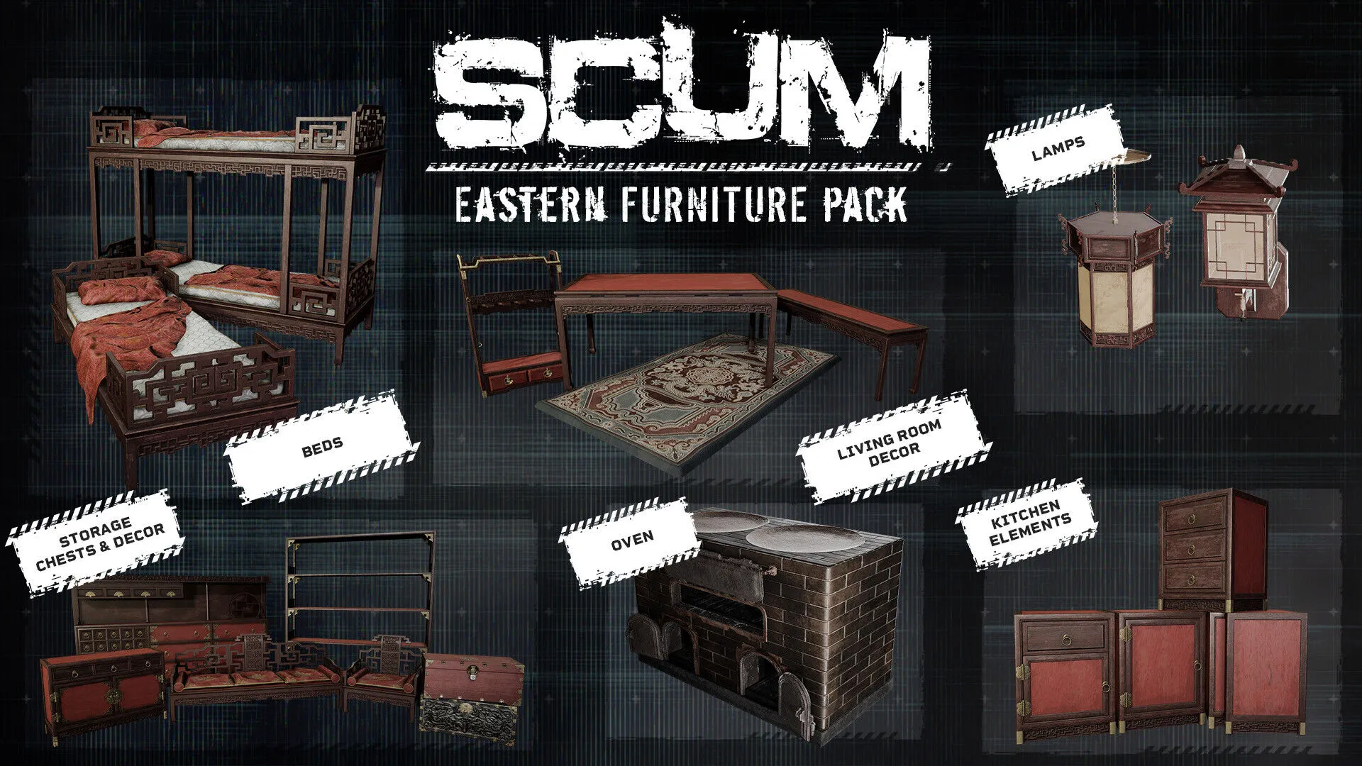 SCUM Eastern Furniture Pack (PC Steam Key / Global)