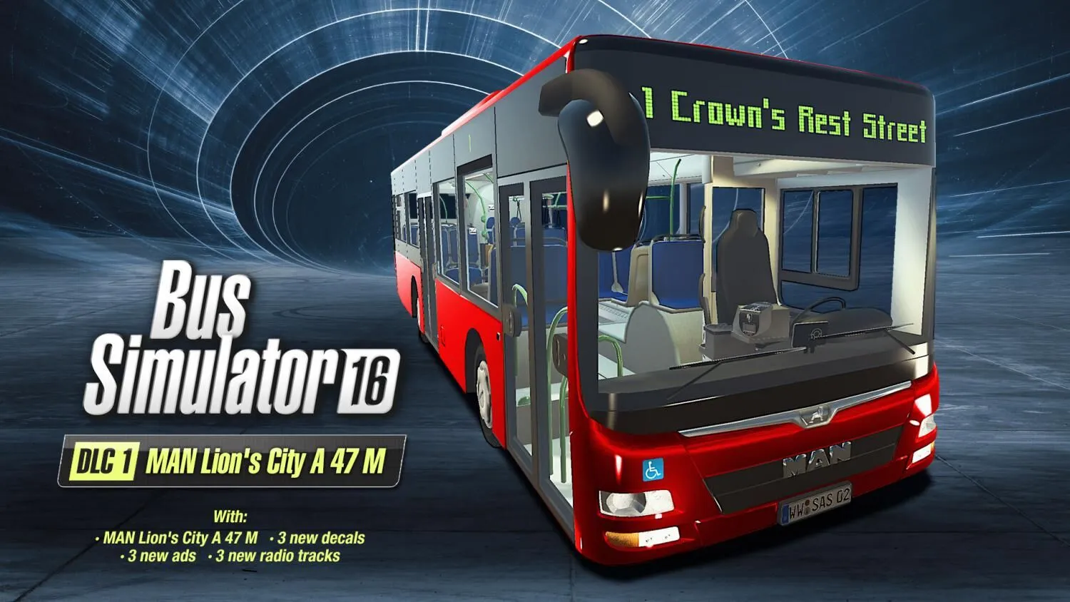 Bus Simulator 16 - MAN Lion's City A 47 M (PC Steam Key / Global)
