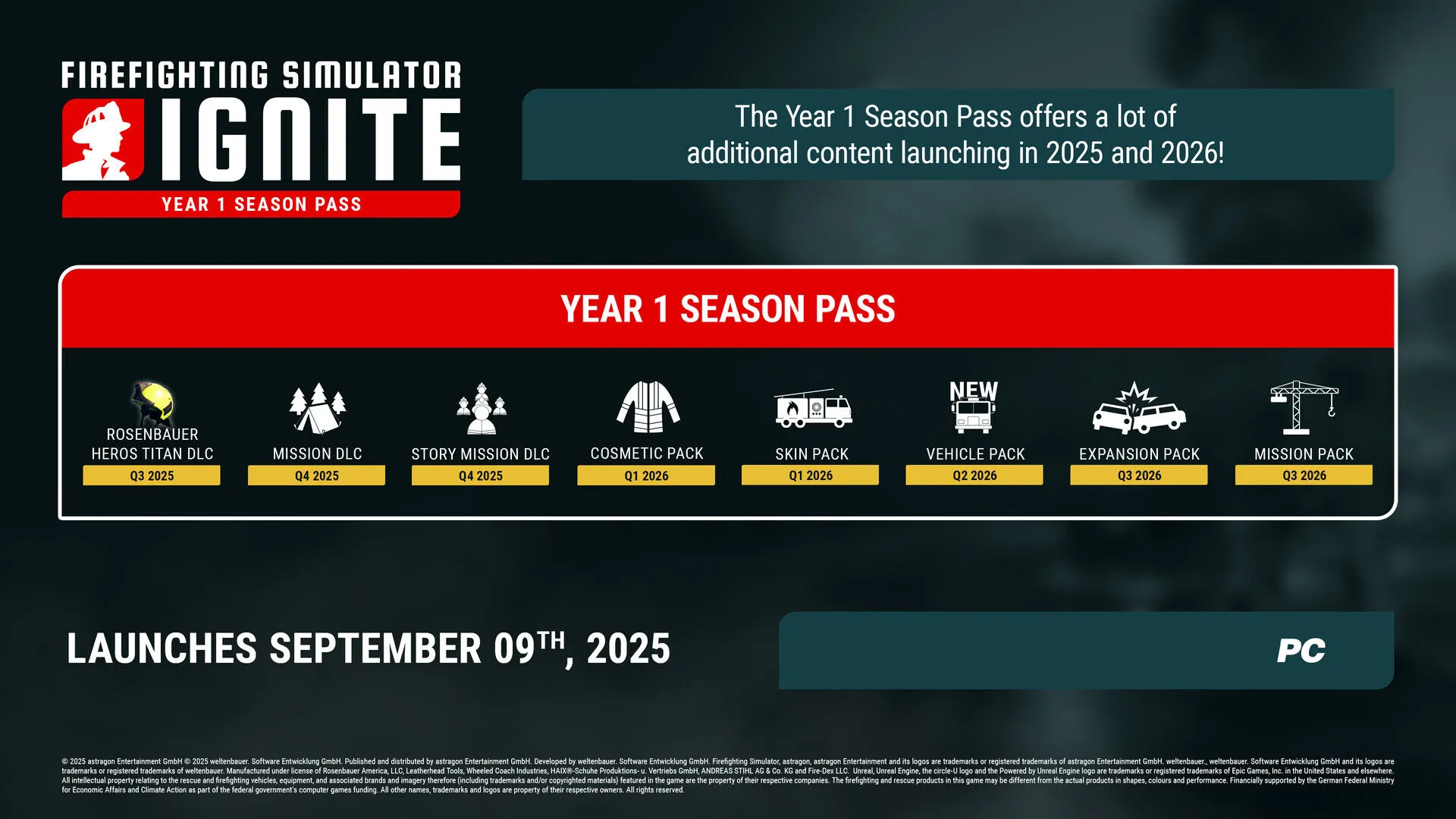 Firefighting Simulator: Ignite - Year 1 Season Pass (PC Steam Key / Global)