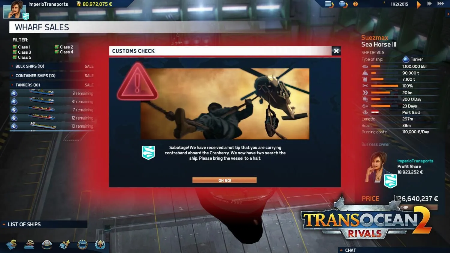 TransOcean 2: Rivals (PC Steam Key / Global)
