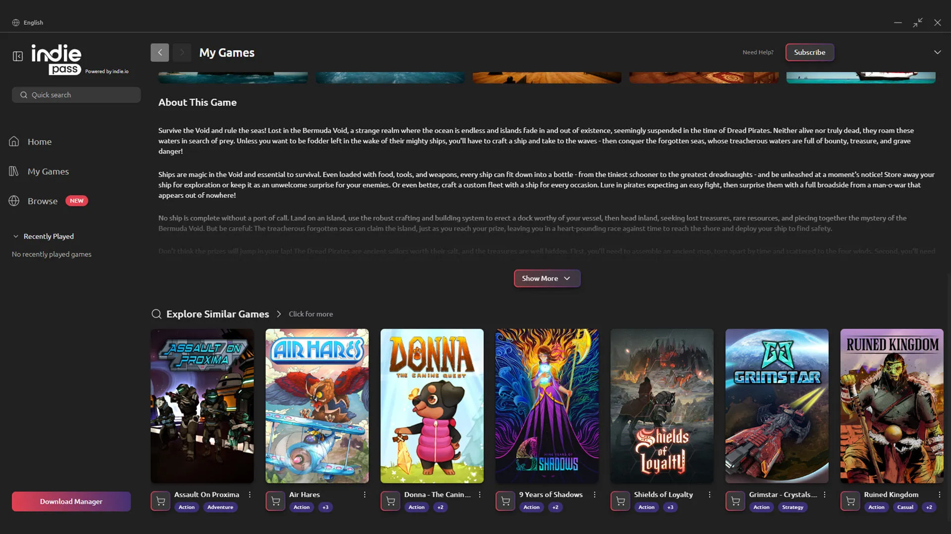 Indie Pass 1 mese (codice per PC / Global)
