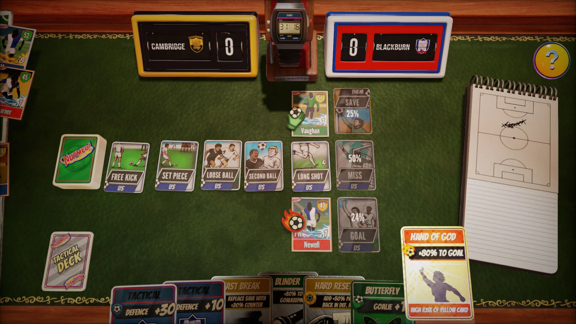 NUTMEG! A Nostalgic Deckbuilding Football Manager (PC Steam Key - Global)
