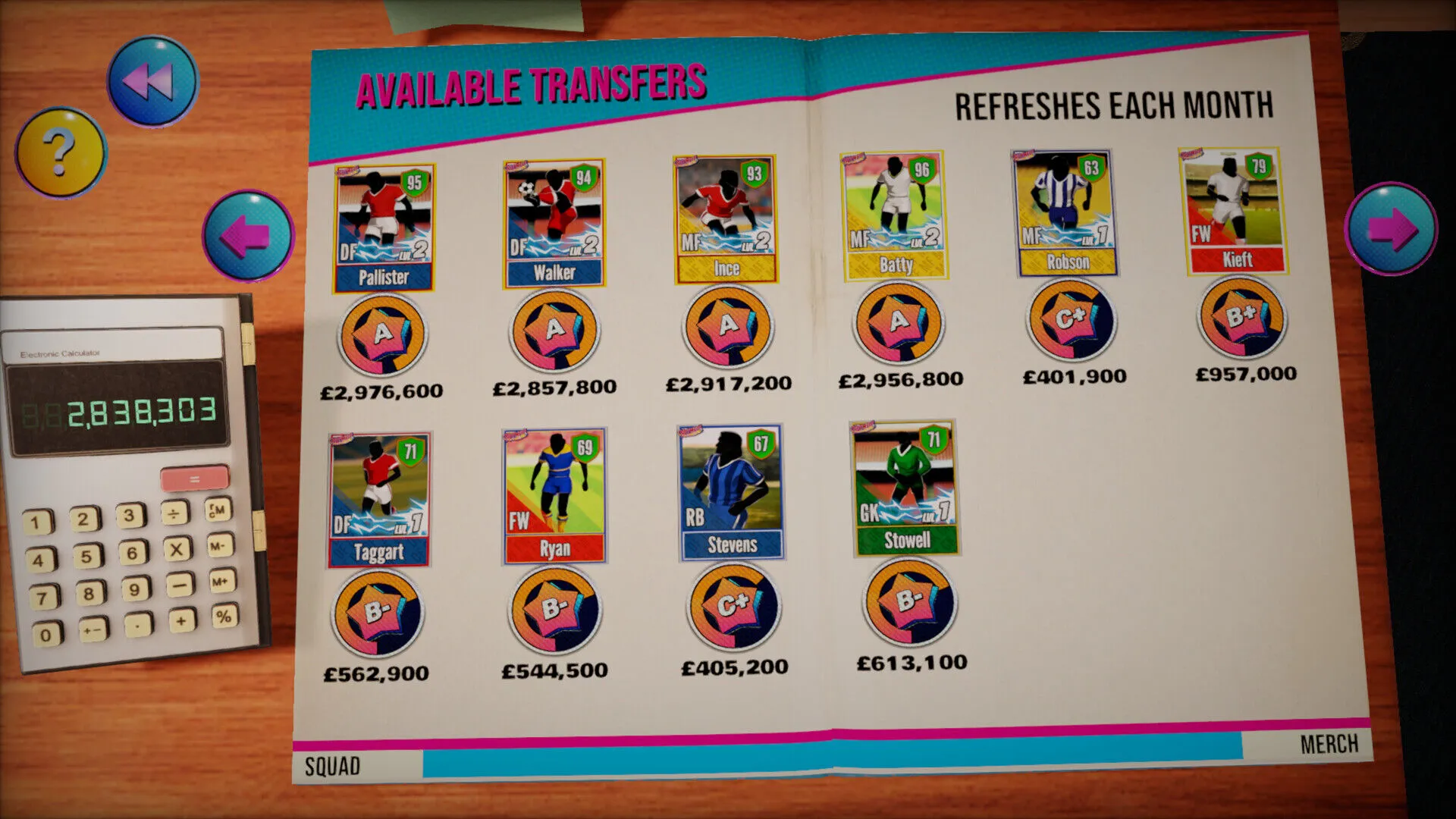 NUTMEG! A Nostalgic Deckbuilding Football Manager (PC Steam Key - Global)