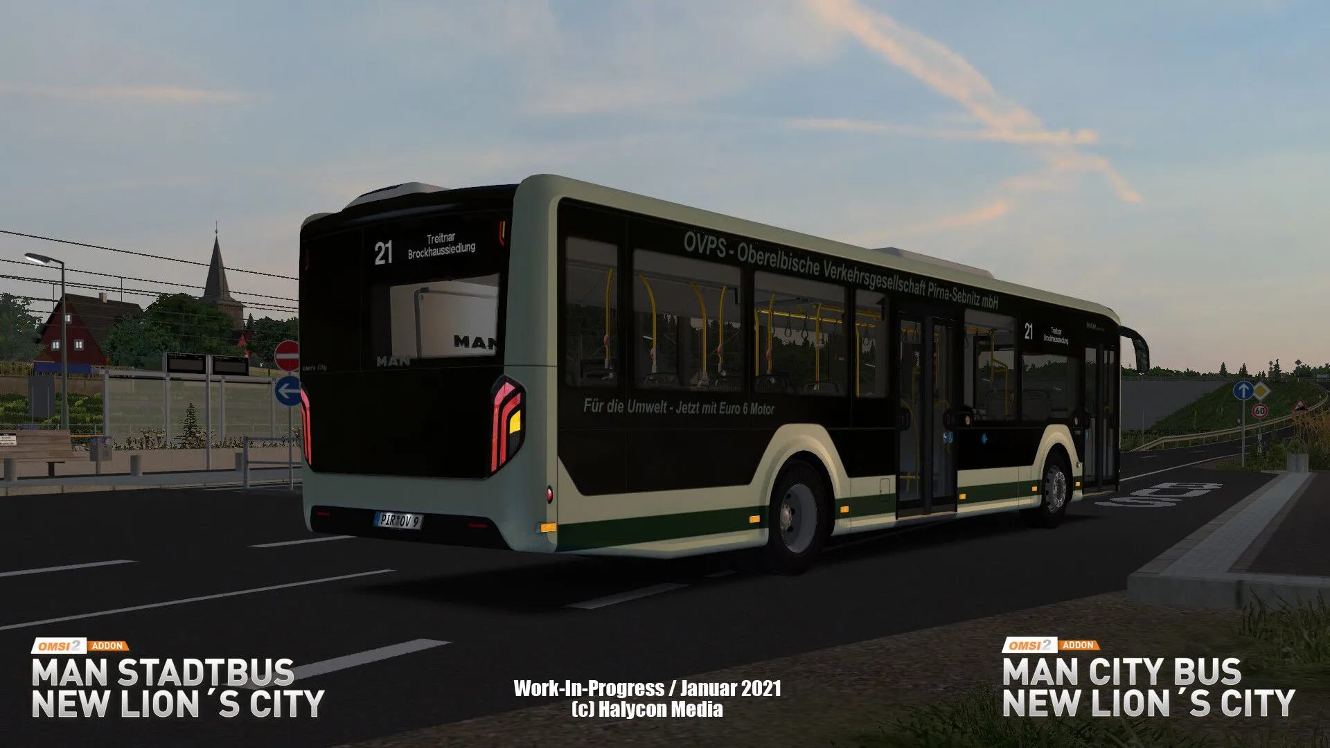 OMSI 2 Add-on MAN Stadtbus New Lion's City (PC Steam Key - Global)