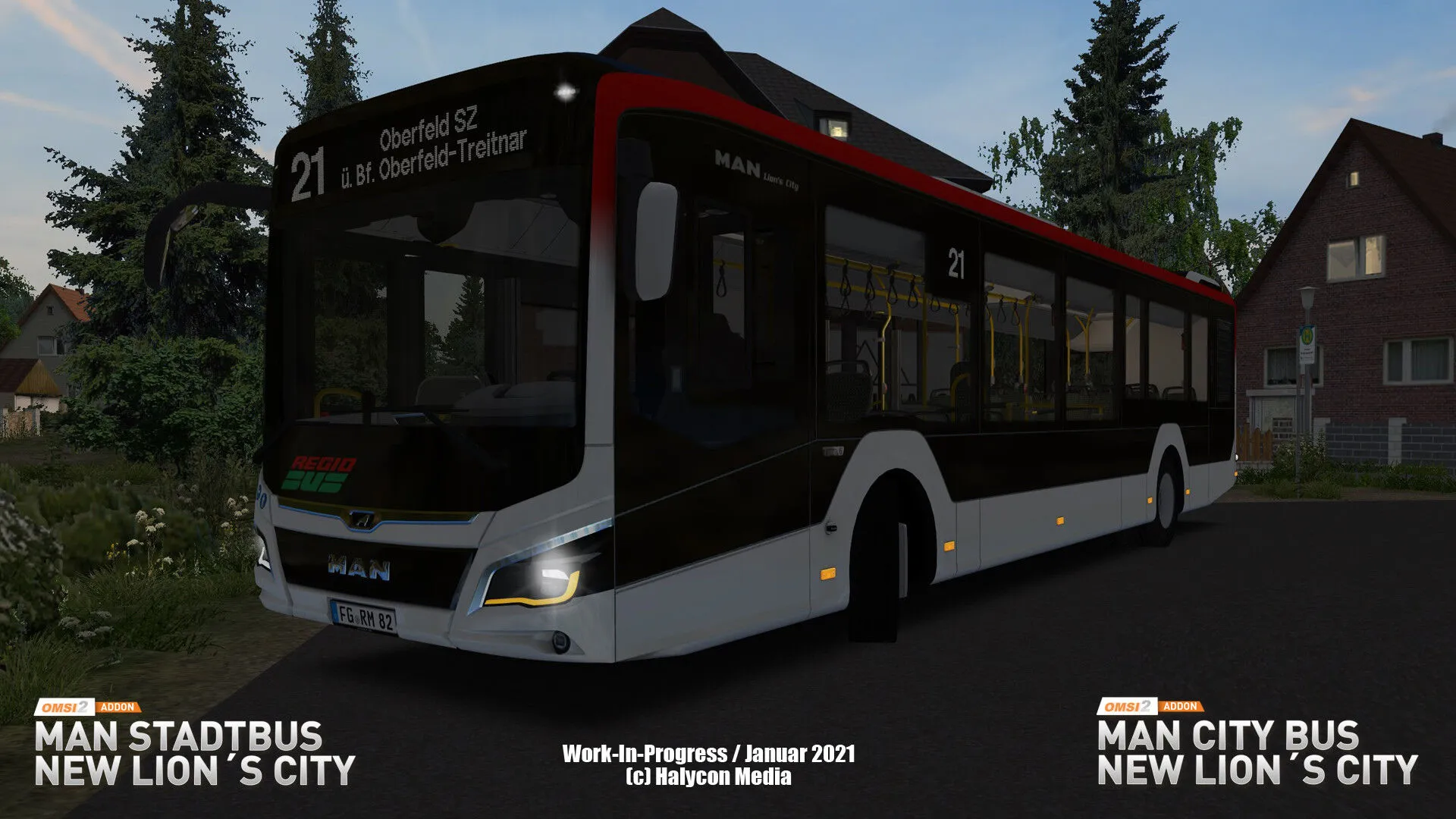 OMSI 2 Add-on MAN Stadtbus New Lion's City (PC Steam Key - Global)