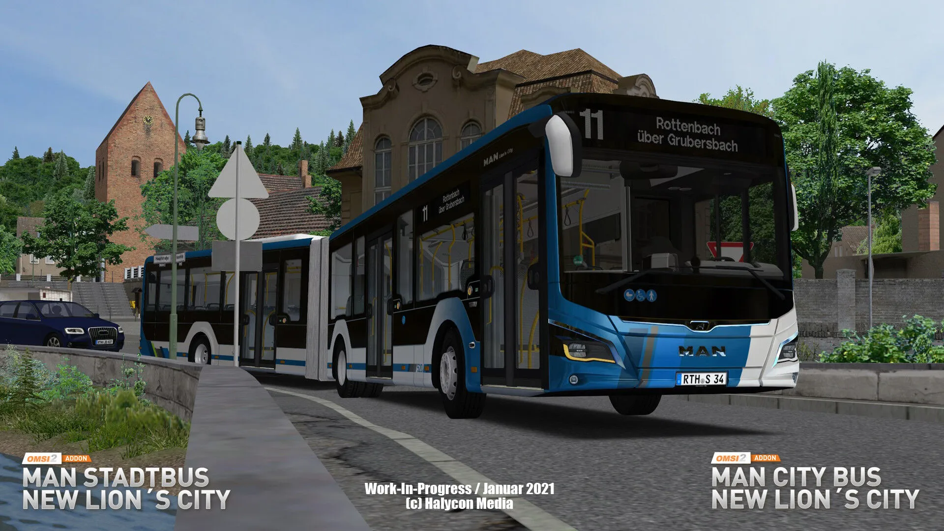 OMSI 2 Add-on MAN Stadtbus New Lion's City (PC Steam Key - Global)