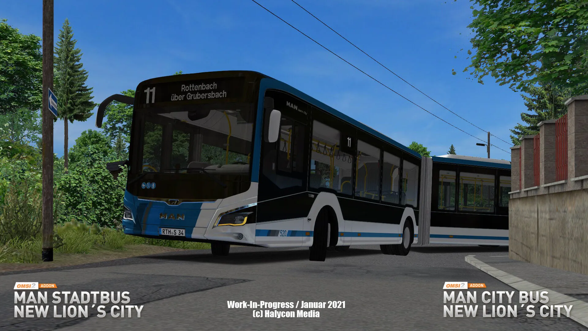 OMSI 2 Add-on MAN Stadtbus New Lion's City (PC Steam Key - Global)
