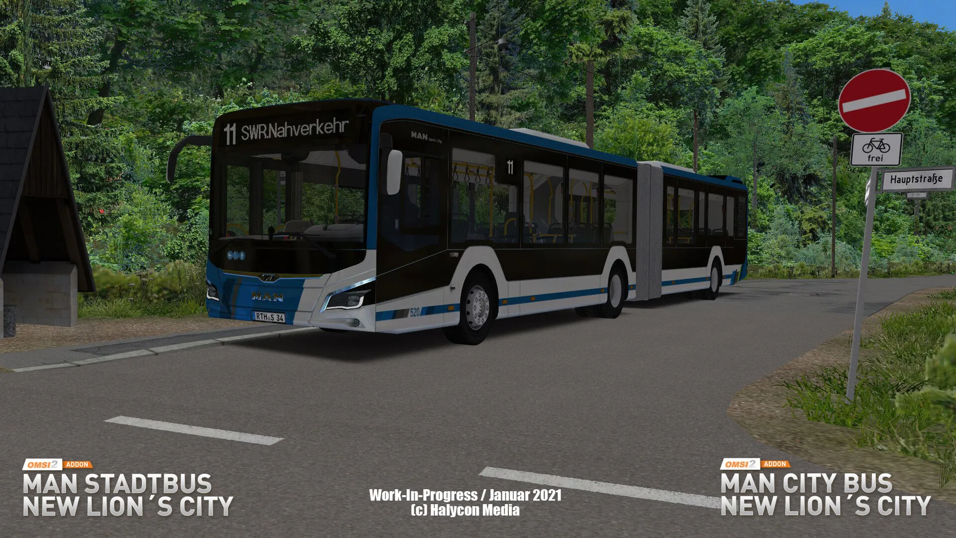 OMSI 2 Add-on MAN Stadtbus New Lion's City (PC Steam Key - Global)