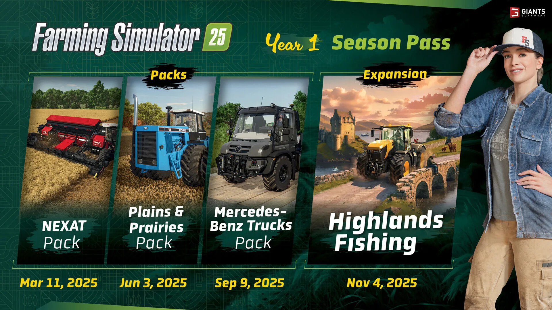 Farming Simulator 25: Year 1 Season Pass (PC Steam Key - Global)
