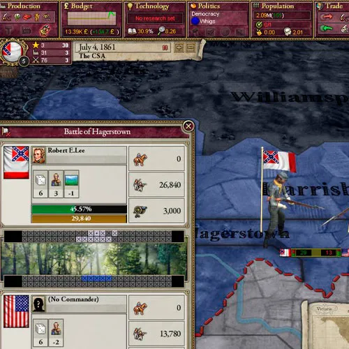 Victoria II: A House Divided DLC (PC Steam Key / Global)