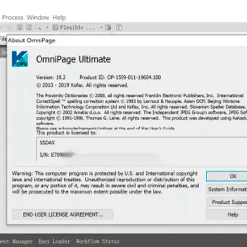 Kofax OmniPage 19.2 Ultimate (Windows) (Lebenslange Lizenz / Global)