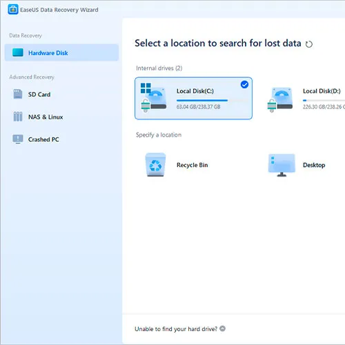 EaseUS Data Recovery Wizard Professional (Upgrades) (Windows) (Lebenslange Lizenz / Global)